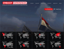 Tablet Screenshot of embassyexperiences.com
